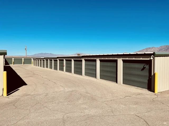 Self-storage property with individual storage units